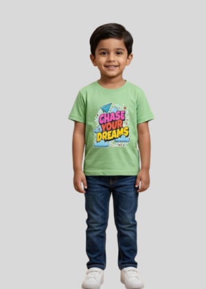 Kids Print T-Shirt - Green, M