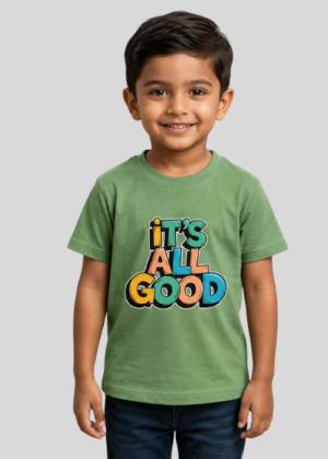 Kids Print T-Shirt - Green, XXL