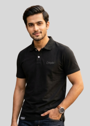 Cooper High Build Collar T-Shirt - Black, M