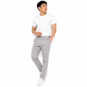 Men’s Slim-Fit Cotton Pants Navy Blue (Co