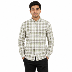 Men’s Long Sleeve Checked Shirt