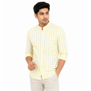Men’s Long Sleeve Checked Shirt