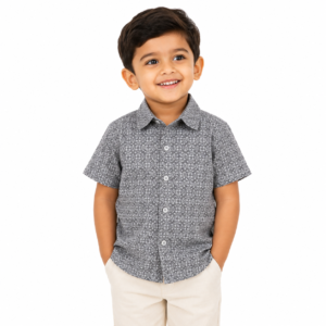 Boys Infant Casual Printed S/S Shirt