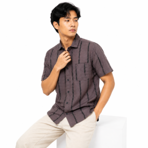 Men's Short Sleeve Stripe Shirt