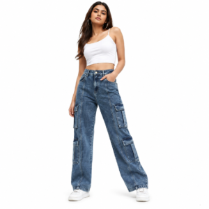 Women’s Denim Cargo Pants