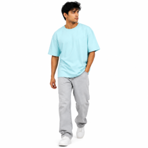 Men’s Oversized Crew Neck T-Shirt – White